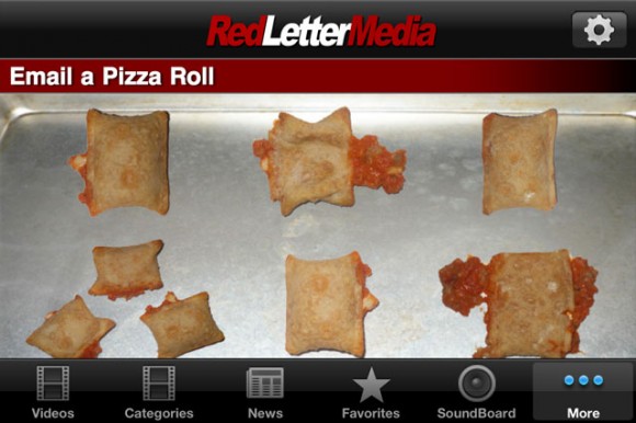 E-mail Pizza Roll with iPhone, Plinkett