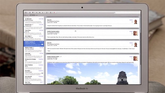 Email, OS X Lion 10.7