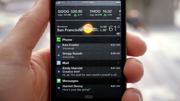Notifications iPhone iOS 5