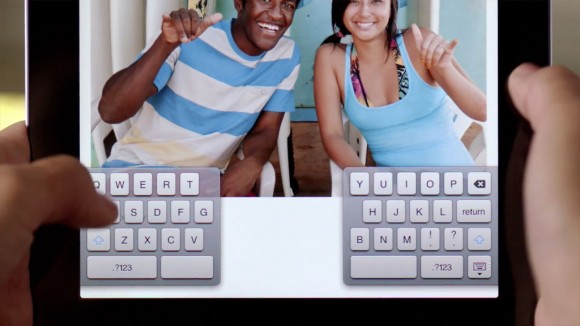 Split Keyboard iPad iOS 5