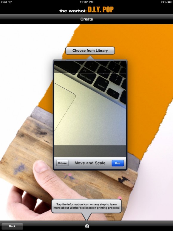 Choose, Warhol D.I.Y. Pop iPad App