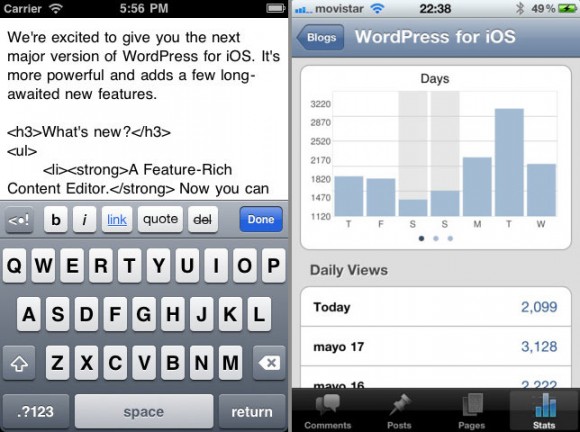 Wordpress iPhone iPad App