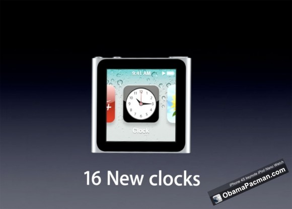 2011 iPod nano 16 new clocks