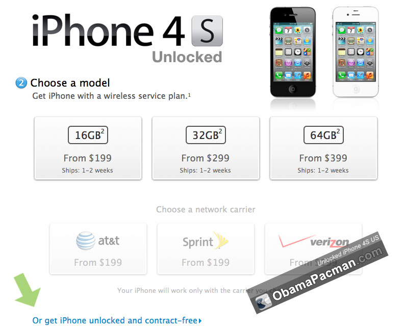 Obamapacman Buy No Contract Sim Unlocked Iphone 4s 4 In Us