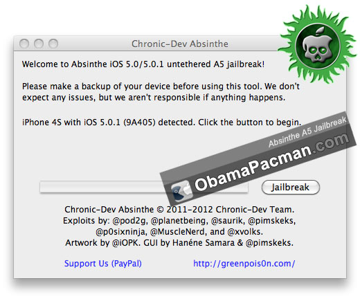 Greenpois0n Absinthe A5 iPhone 4S iPad 2 Jailbreak