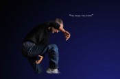 Stay Hungry Stay Foolish, Steve Jobs action figure funny pose