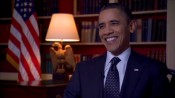 President Obama smile