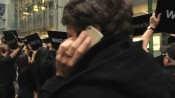 iPhone in Samsung Wake Up PR video