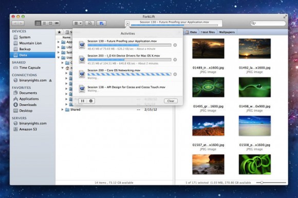 Queued file transfer ForkLift Mac app Queued file transfer ForkLift Mac app