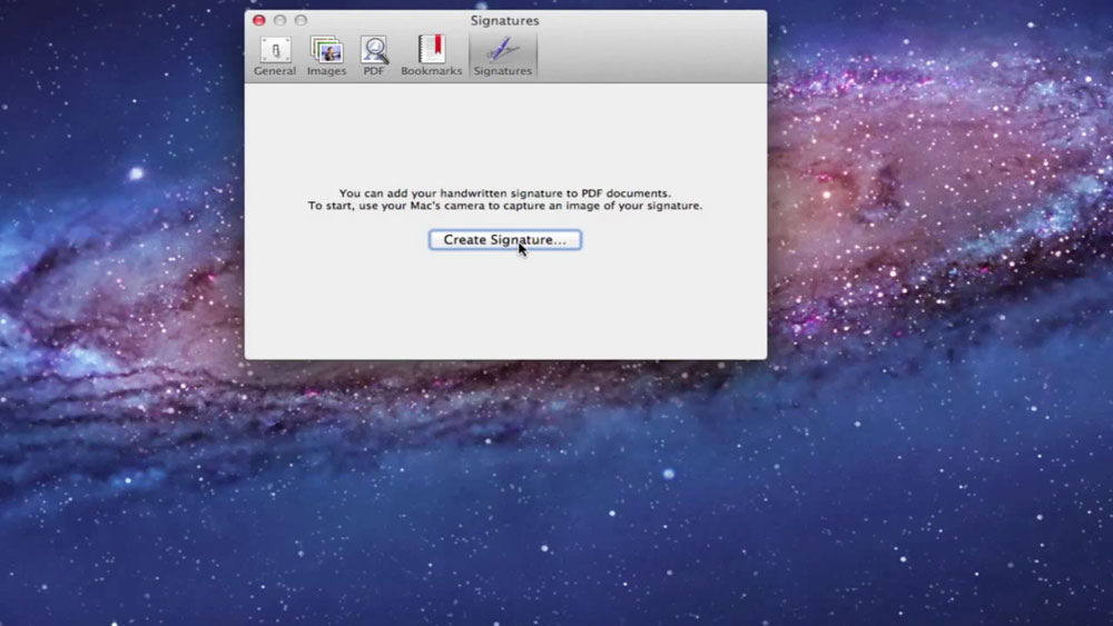 create an electronic signature on mac