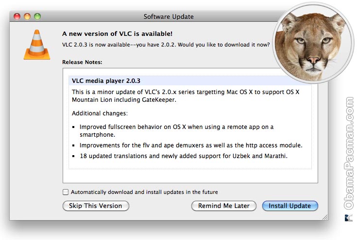 vlc for mac mountain lion download