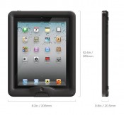 Size Lifeproof iPad waterproof rugged case