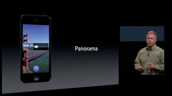 iPhone 5 with iOS 6 panorama