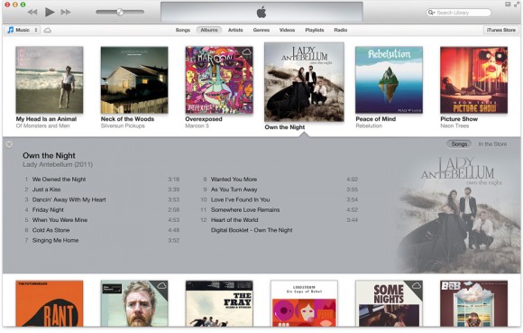 iTunes 11 album view
