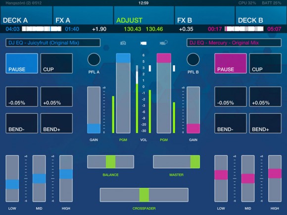 DJ Player iPad mixer