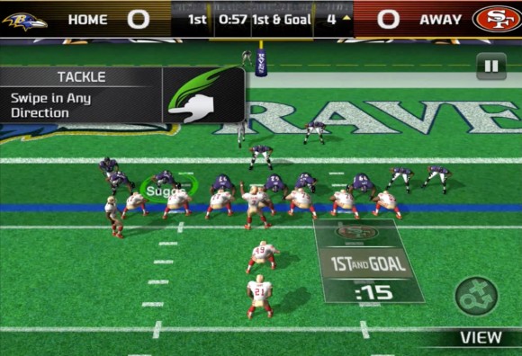 1st and goal Madden NFL 25 iOS app