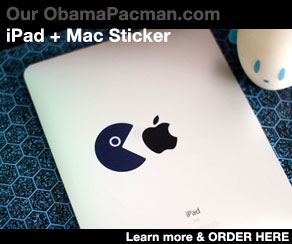 iPad Mac ObamaPacman decal